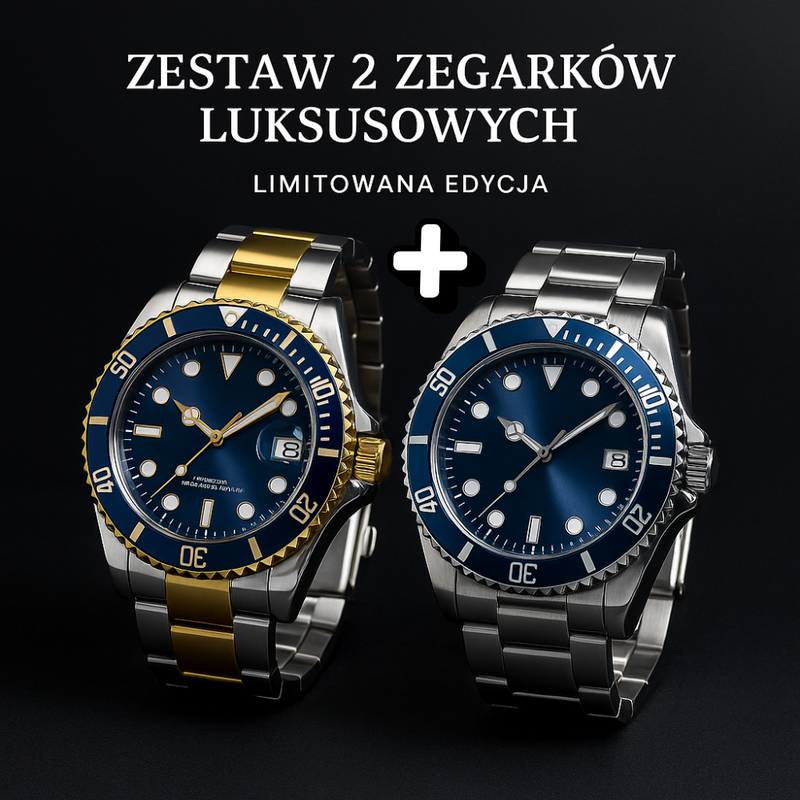 RLX Ocean Prestige™ – Zestaw 2 męskich zegarków kwarcowych ze stali nierdzewnej – 40 mm